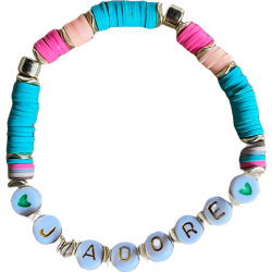 Bracelet J'ADORE multicolore