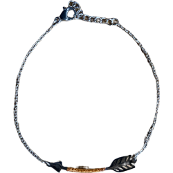Bracelet FLECHE marron-argent